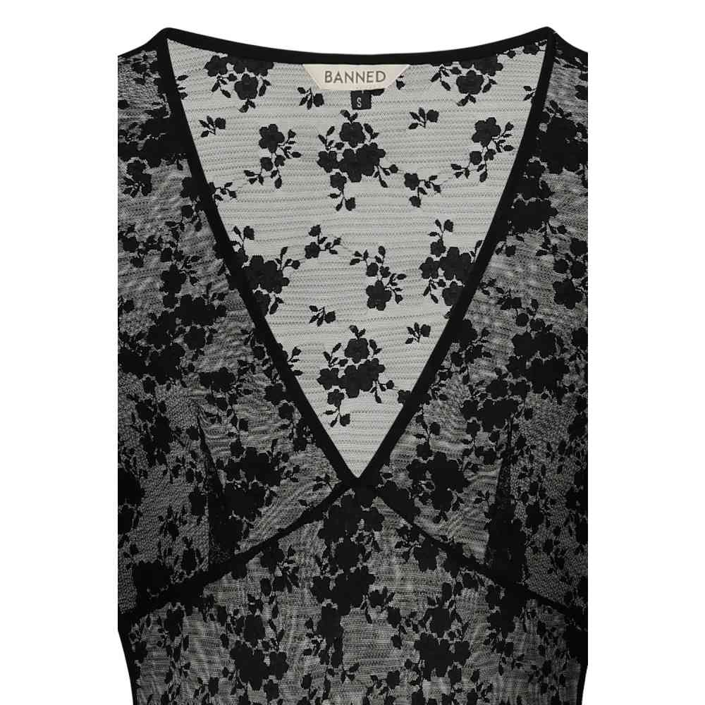 Banned - Florence Lace Maxi long dress - Black